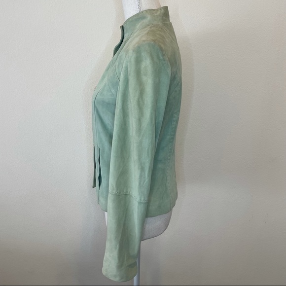 ST. JOHN Goat Suede Jacket - Picture 4 of 16